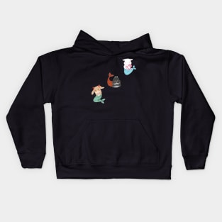 Mermaid Bunny BSC Diagonal Right | Bailey Sean Claude x Bunniesmee Kids Hoodie